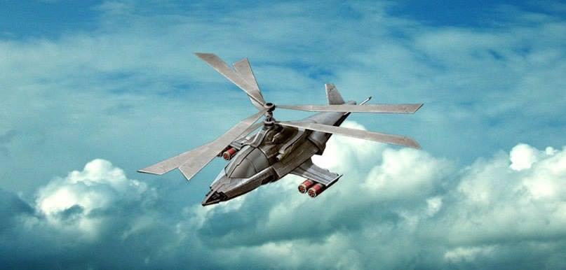 Black Phantom Helicopter Concept Art