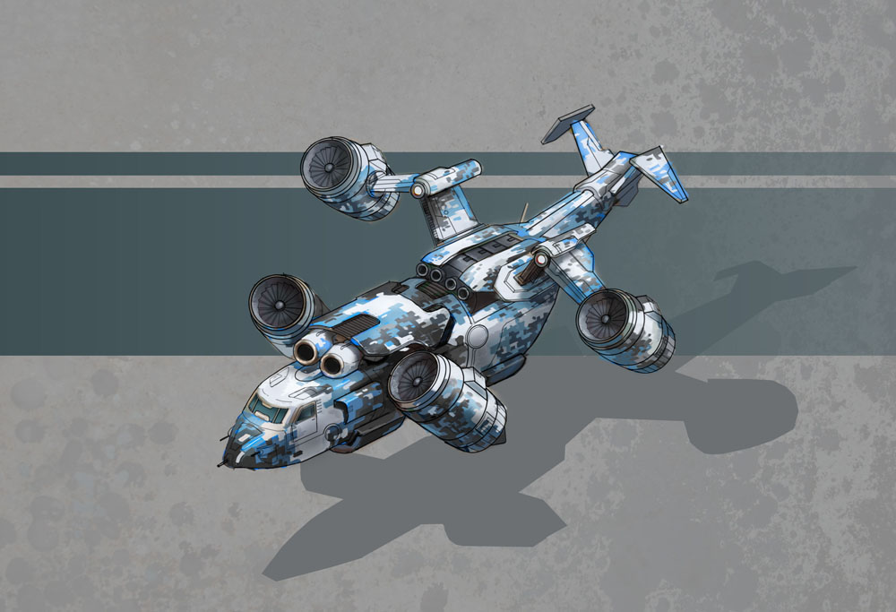 Titan Helicopter Concept Art 2