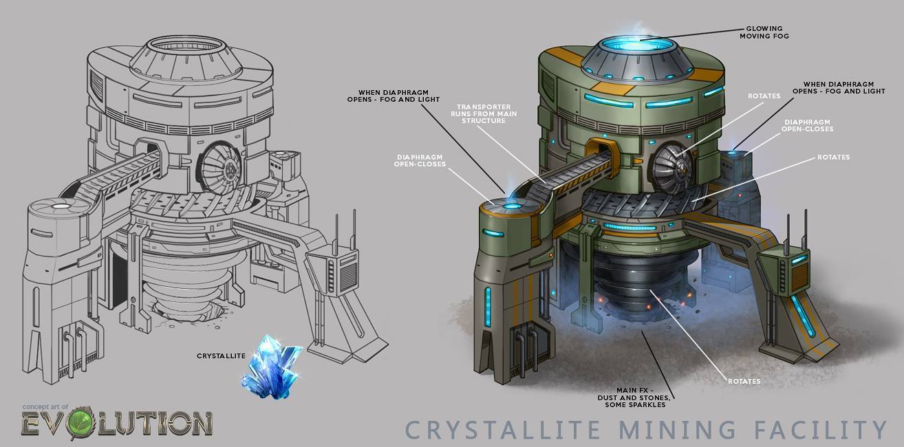 Crystallite Mine Concept Art