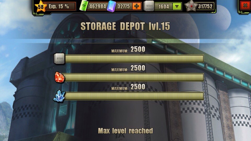 Storage Depot Level 15 Storage Depot Level 15