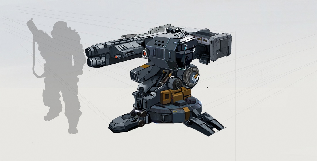 Cerberus Turret Concept Art Cerberus Turret Concept Art