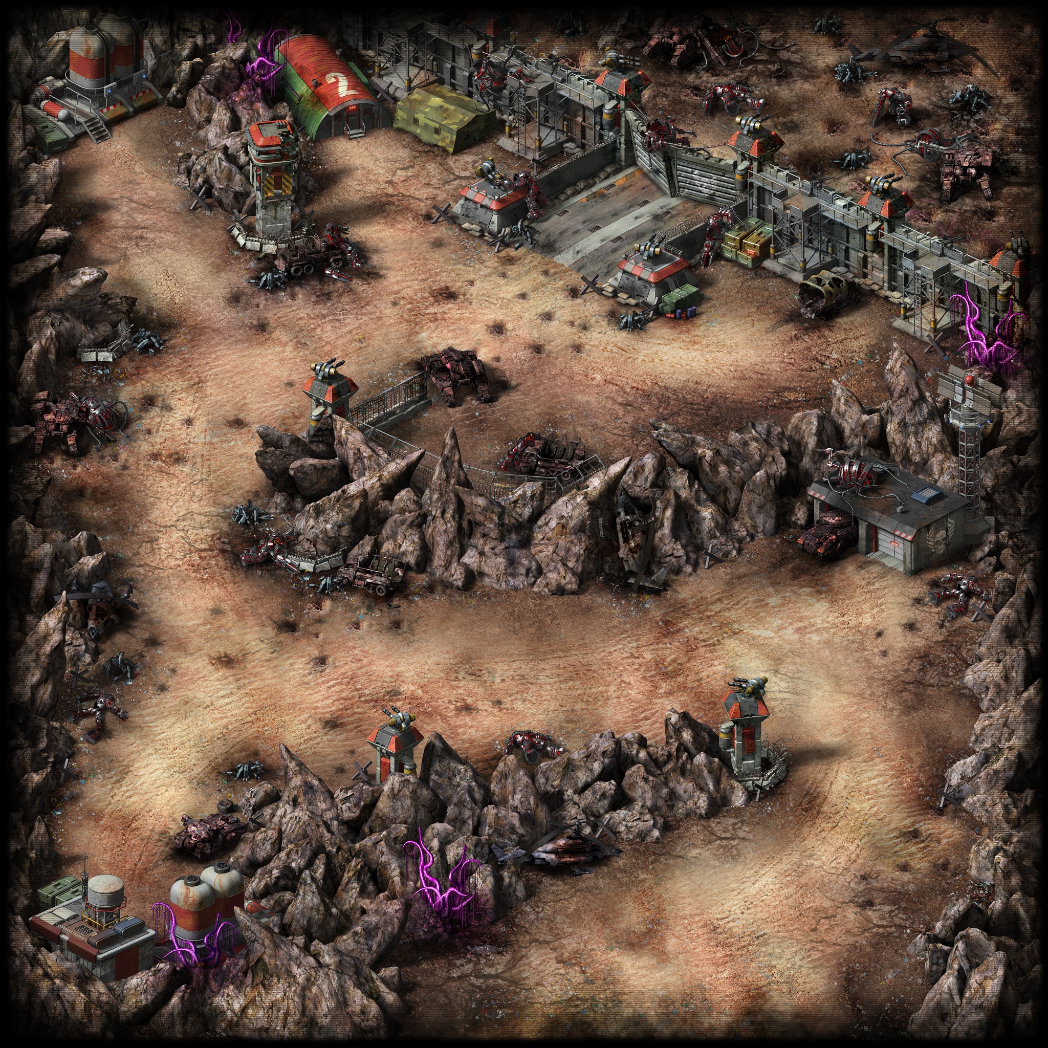 Initial View of Defense Line Location Initial View of Defense Line Location