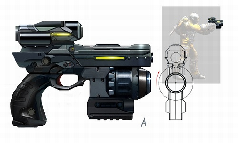 Kurbatov's Pistol Concept Art Kurbatov's Pistol Concept Art