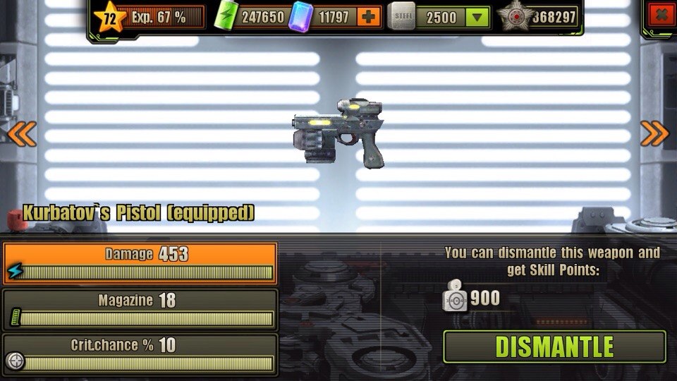 Fully Upgraded Kurbatov's Pistol Fully Upgraded Kurbatov's Pistol