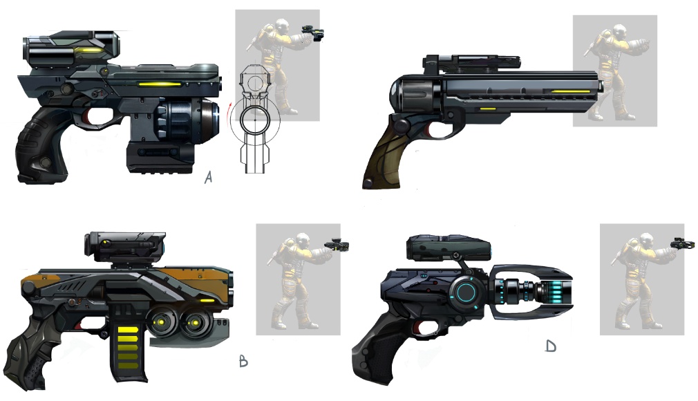 Pistols Concept Art